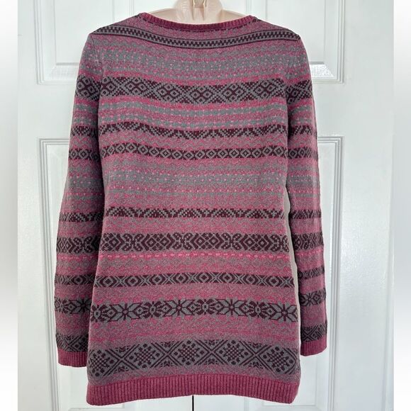 J Jill Sweater Fair Isle Nordic Crew Neck Size XSP - Picture 3 of 8